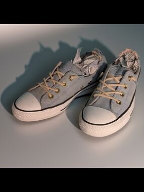 Converse Chuck Taylor All Star Shoreline Slip-On Sneakers in Ash Blue Size 10